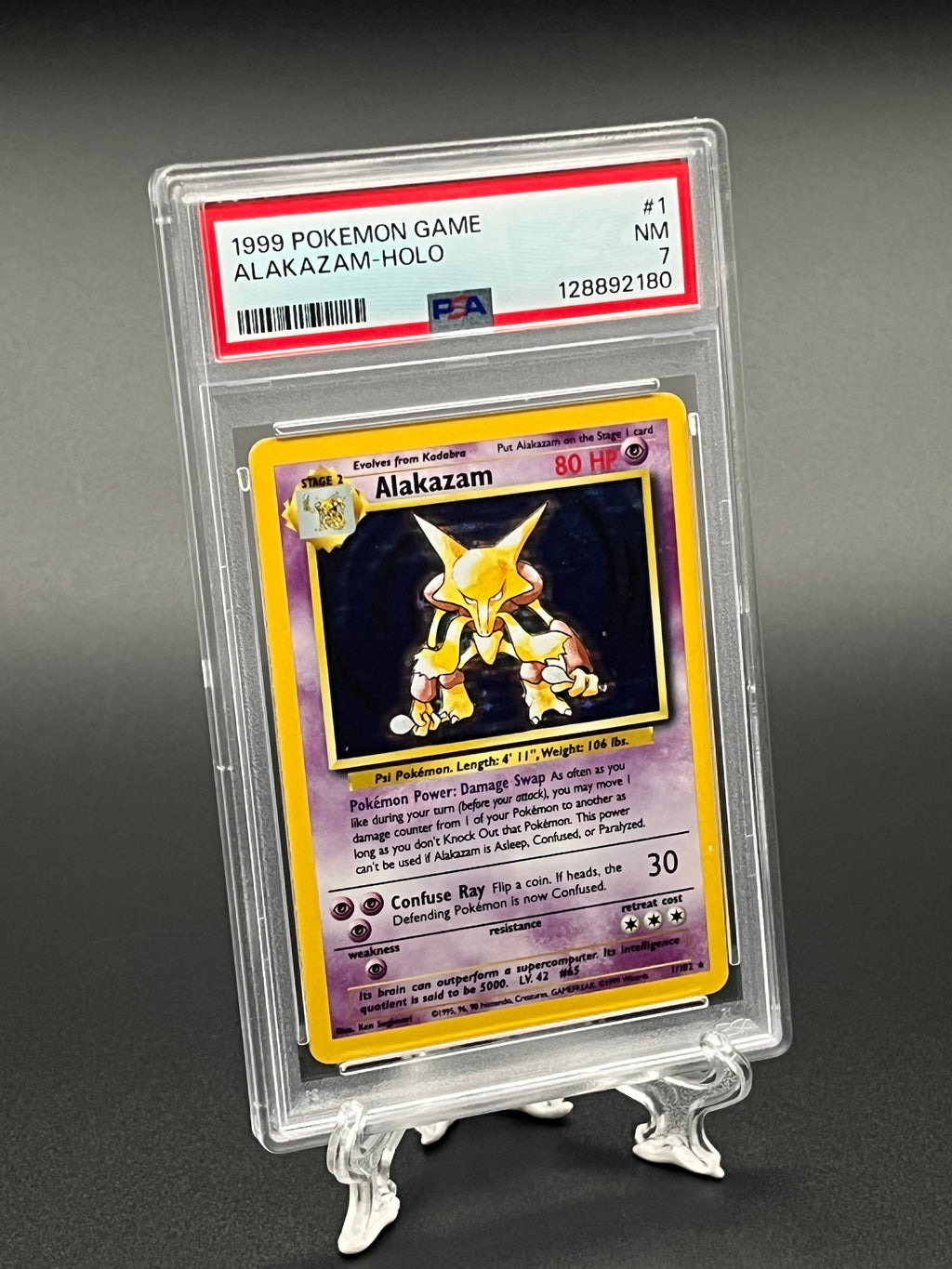Alakazam PSA 7 Front