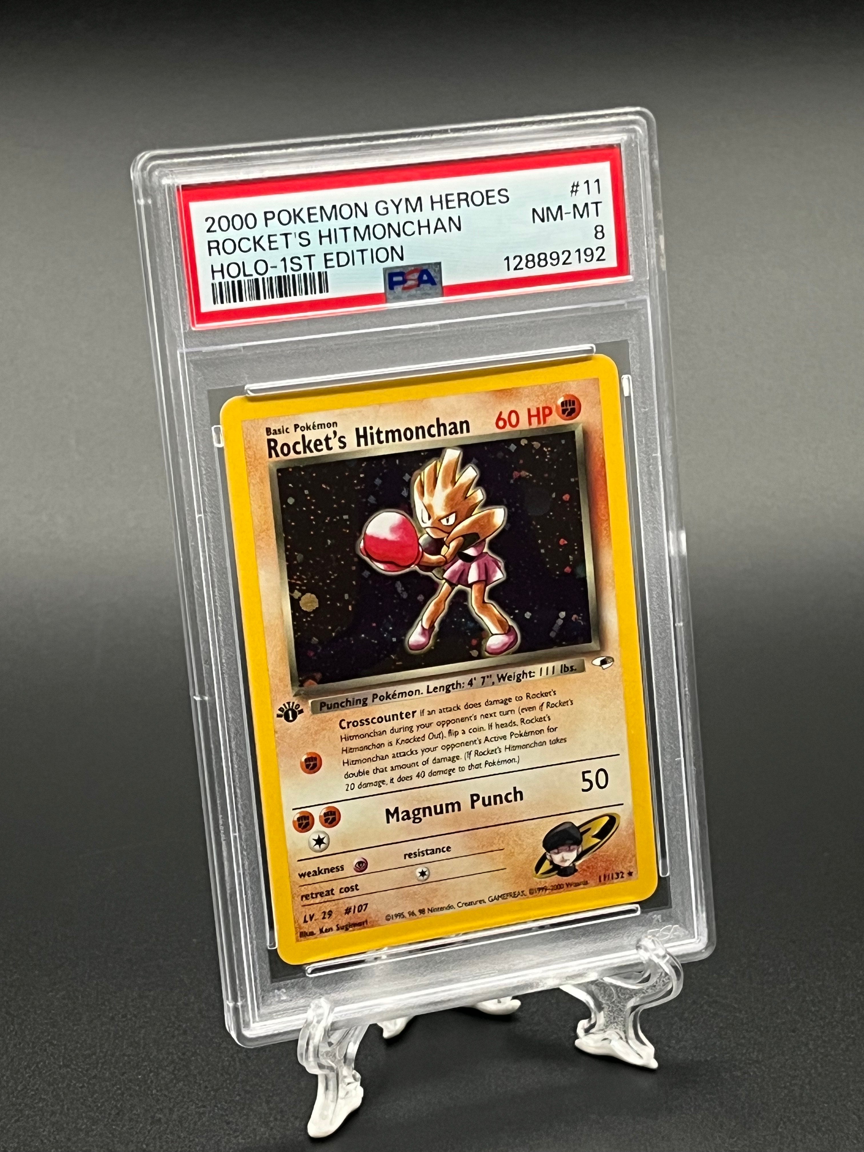 Rockets Hitmonchan PSA 8 Front