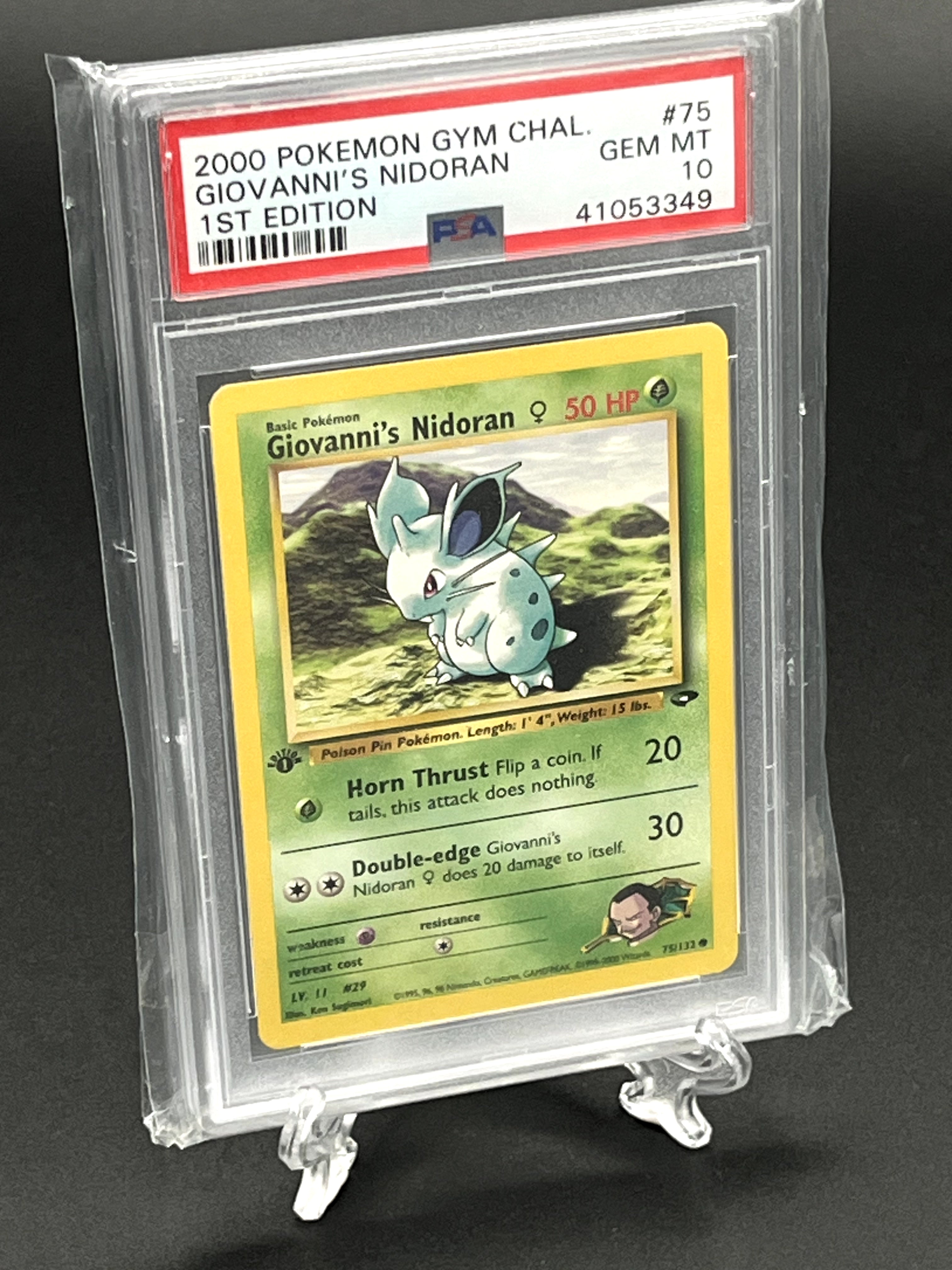 Giovanni's Nidoran F PSA 10 Photo 1