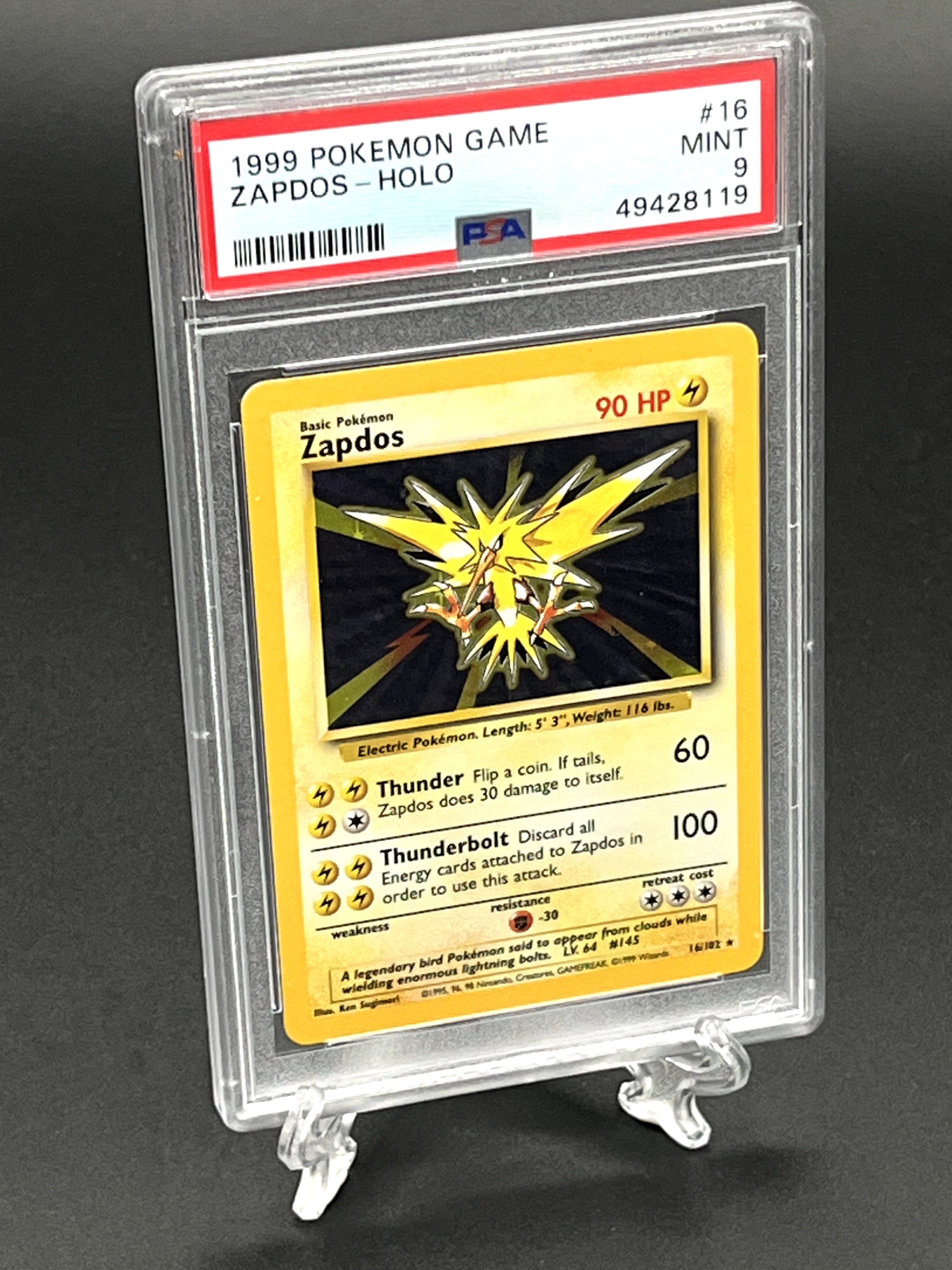 Zapdos PSA 9 Photo 1