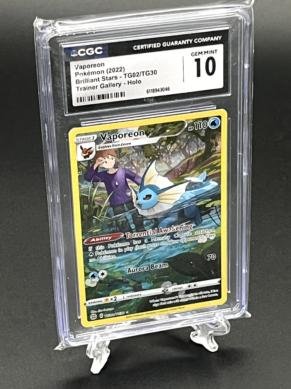 Vaporeon CGC 10 Photo 1