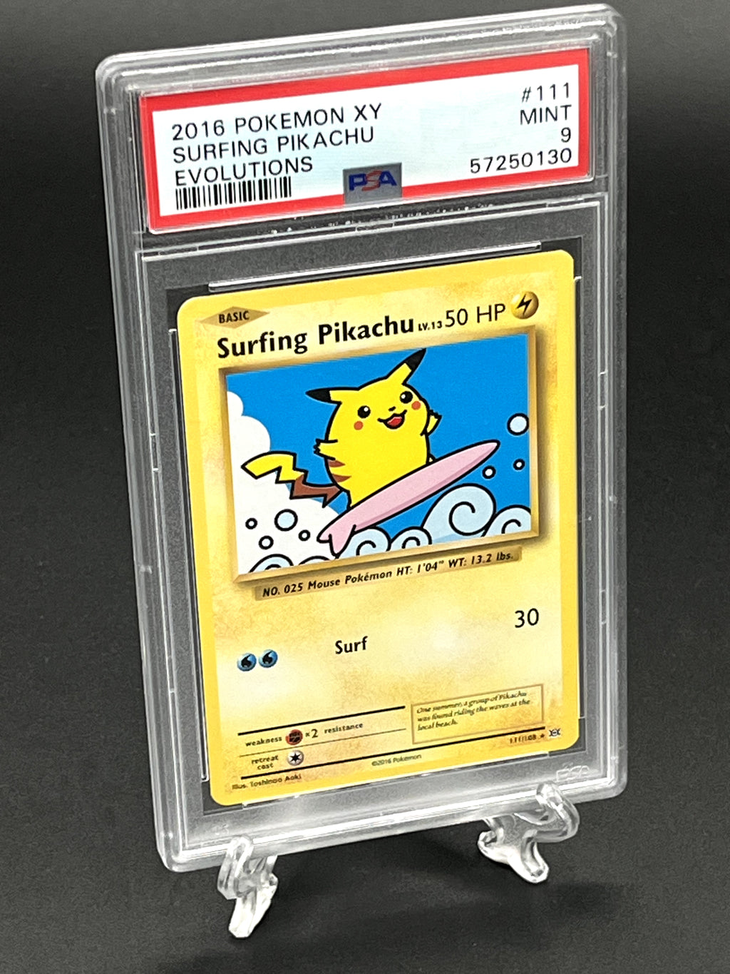 Surfing Pikachu PSA 9 Photo 1