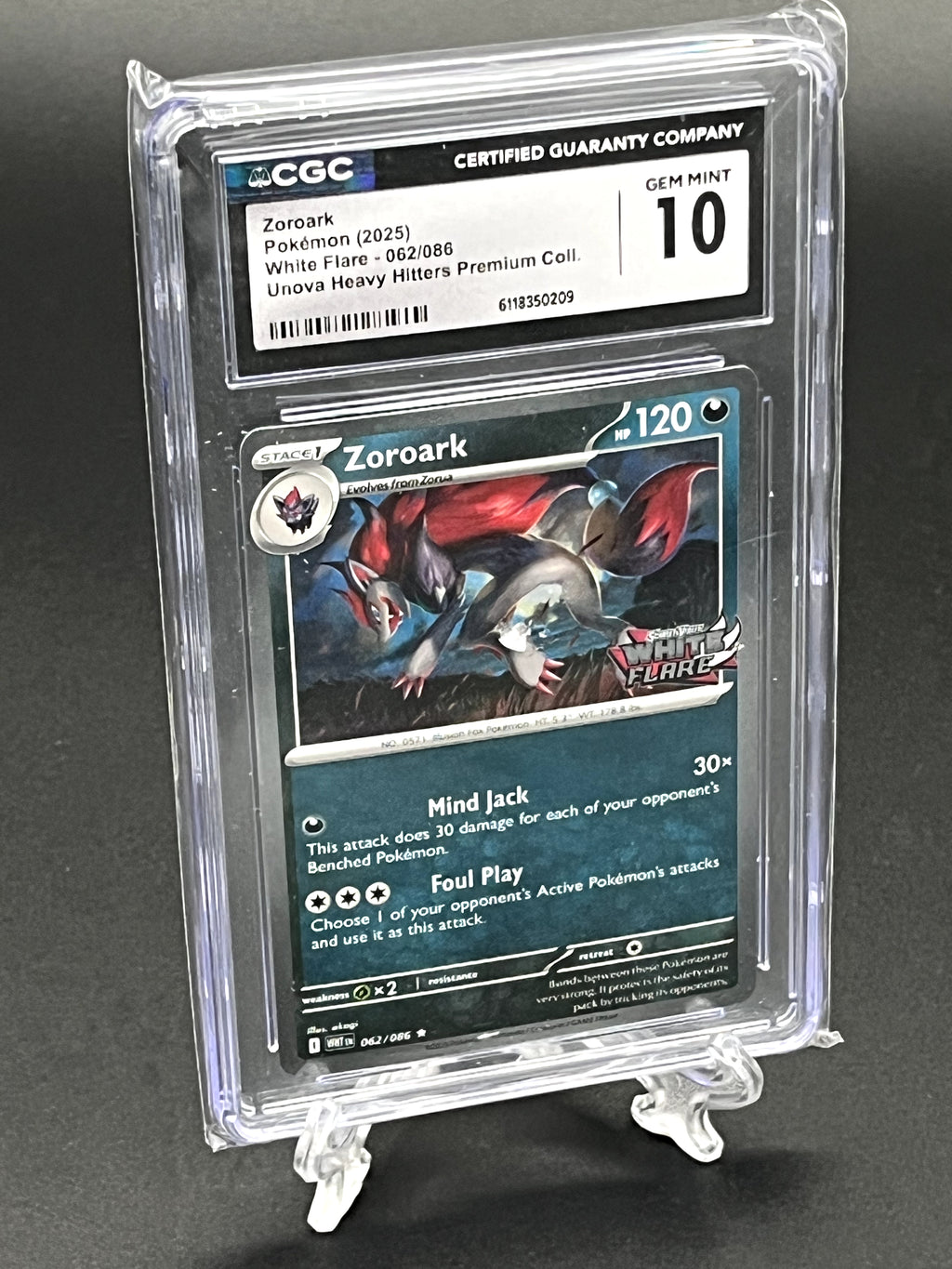 Zoroark (White Flare Stamped) CGC 10 Photo 1