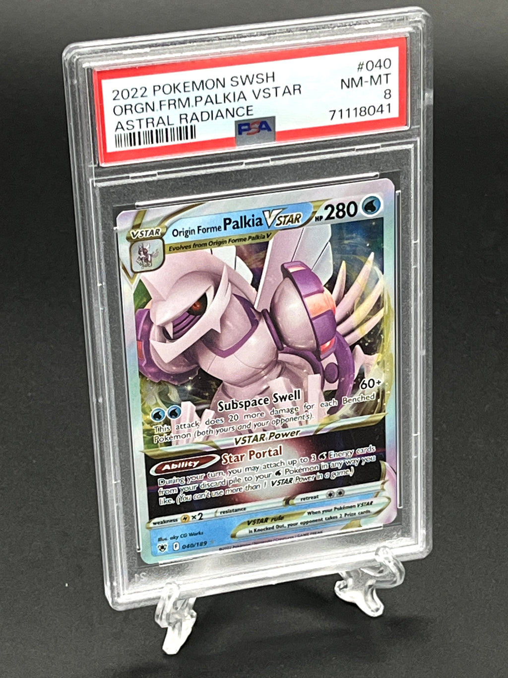 Origin Forme Palkia VSTAR PSA 8 Photo 1