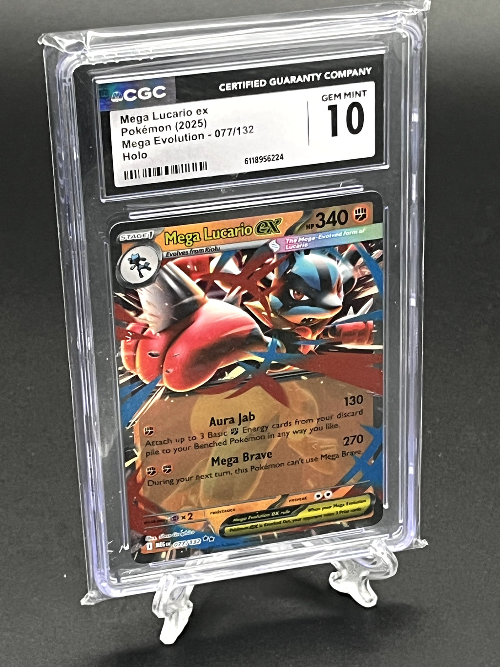 Mega Lucario ex CGC 10 Photo 1