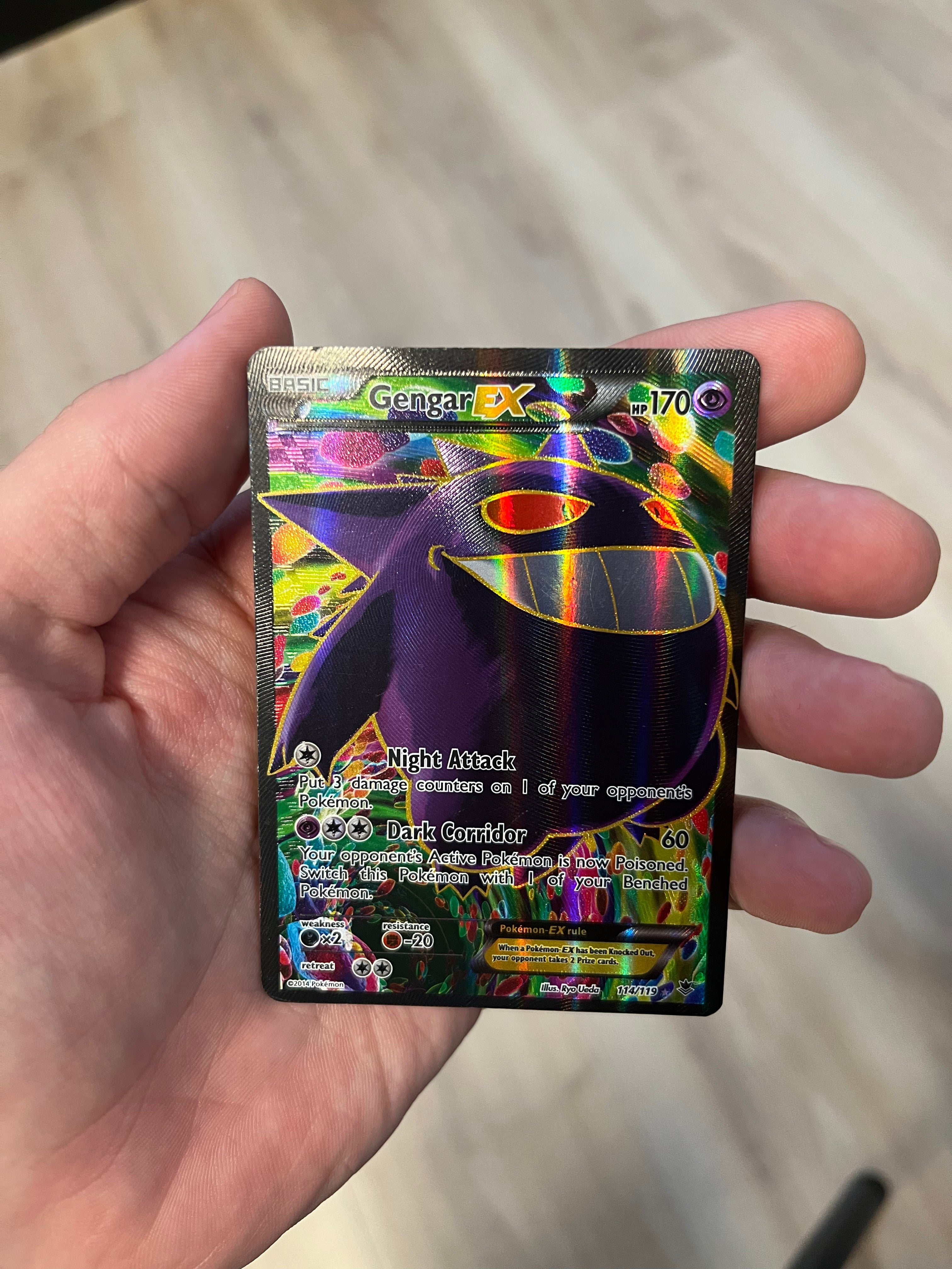 Gengar EX (114 Full Art) - 114/119 - XY - Phantom Forces