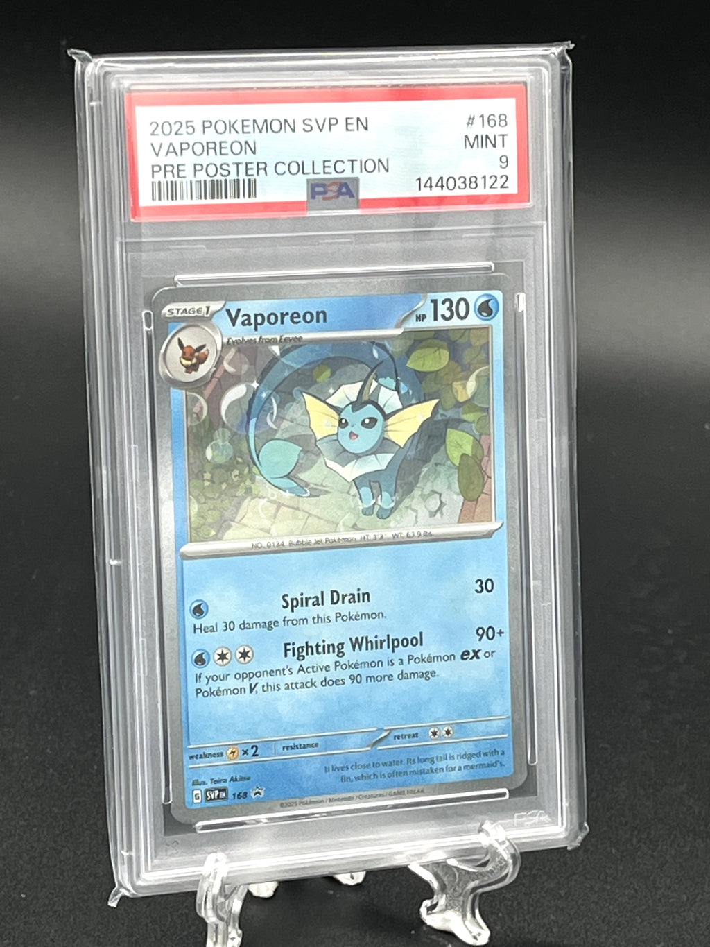 Vaporeon (Cosmos Holo) PSA 9 Photo 1
