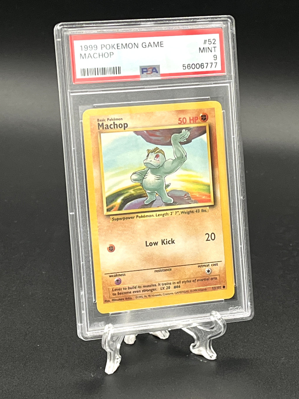 Machop PSA 9 Photo 1