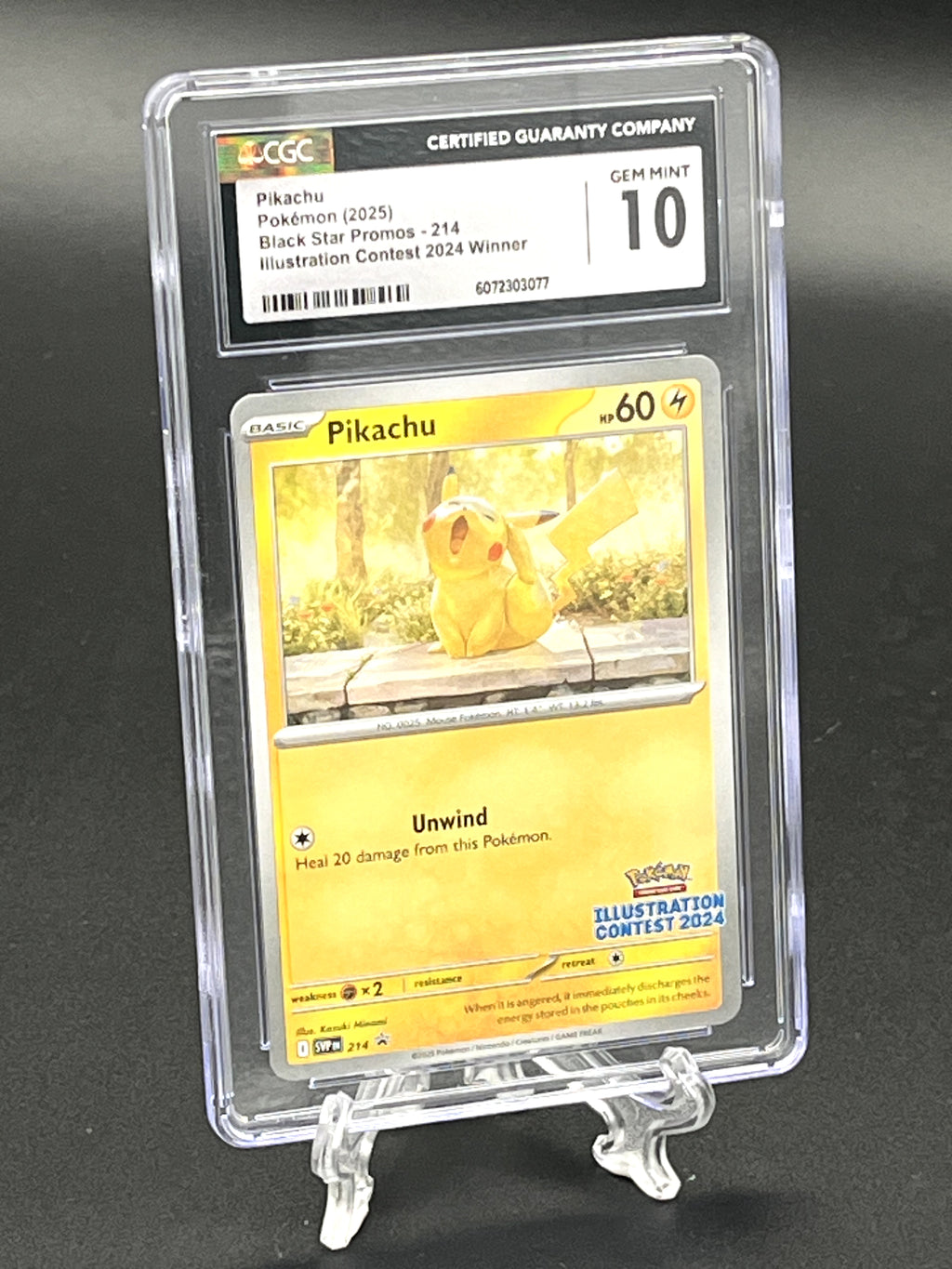 Pikachu (Illustration Contest 2024) CGC 10 Photo 1