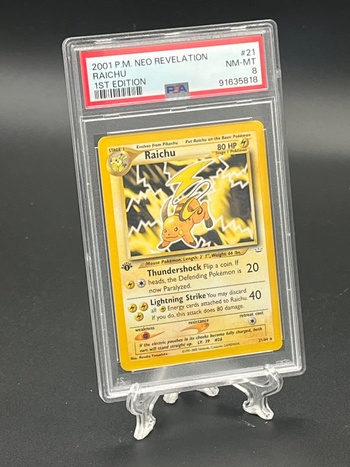Raichu PSA 8 Photo 1
