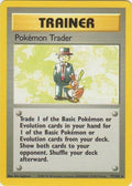 Pokémon trading card featuring a trainer with a duck-like creature on a yellow border