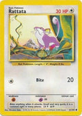 Pokémon trading card featuring Rattata with yellow border