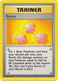 Pokémon trading card featuring a Trainer Revive ability with star graphics.