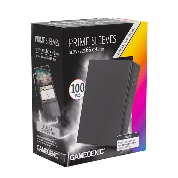 Gamegenic Prime Card Sleeves: Black (100ct)