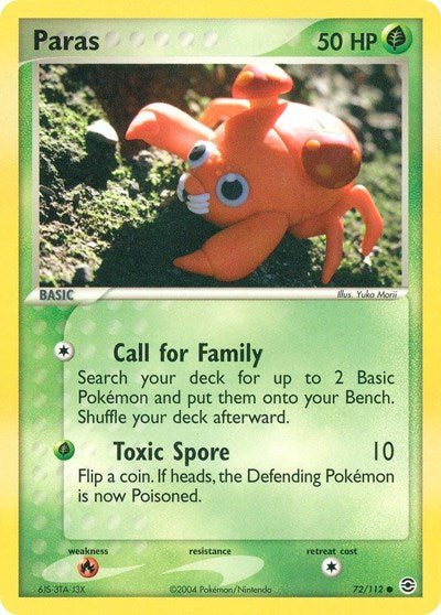Paras - 072/112 - EX FireRed & LeafGreen